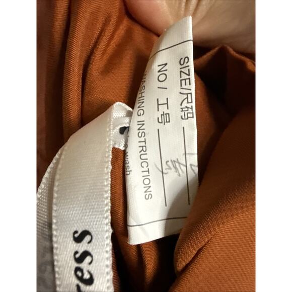 Formal Bridesmaid Dress, Size 12, Burnt Orange - Picture 3 of 3